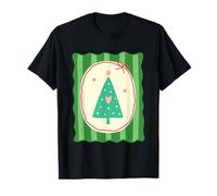 Arbre de Noël Festif en Forme de cœur T-Shirt