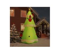 Arbre de Noël Gonflable avec LED Sapin de Noël Décoration de Noël Ornement de Vacances Décoration de Fête Jardin Extérieur 500 cm