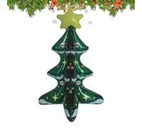 Arbre de Noël gonflable | Décorations de Noël extérieures d'arbres gonflables - Décoration réaliste anti-fuite pour fête, balcon, salon, jardin, terrasse, pelouse