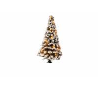 Arbre de Noël iluminé avec 20 LEDs enneigé 8 cm