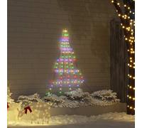 Arbre de Noël LED avec piquets au sol avec piquets de sol Métal USB vidaXL vidaX