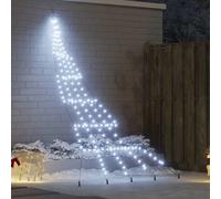 vidaXL Arbre de Noël LED avec piquets de sol Métal USB