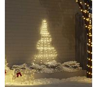 Arbre de Noël LED avec piquets de sol Métal Lumières vacances moderne vidaXL vid
