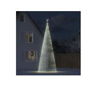 vidaXL Arbre de Noël lumineux conique 1544 LED blanc froid 500 cm