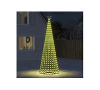 Guirlande de Noël vidaXL Arbre de Noël lumineux conique 688 LED blanc chaud 300 cm
