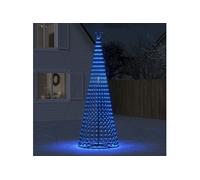 vidaXL Arbre de Noël lumineux conique 688 LED bleu 300 cm