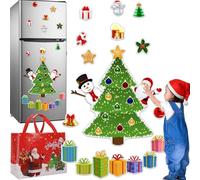 Arbre de Noël magnétique pour réfrigérateur, aimants de réfrigérateur, arbre de Noël magnétique pour enfants, ajoute de l'esprit de Noël à votre cuisine et amusant pour les enfants (C)