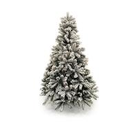 Arbre de Noël Nebraska Branches Artificielles touffues en PVC Effet Réaliste Base en Métal Pliable Portable (180 CM)