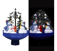 Arbre de Noël Neigeux avec Base de Parapluie 170 cm PVC Sapin Maison vidaXL