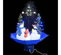 Arbre de Noël Neigeux avec Base de Parapluie 170 cm PVC Sapin Maison vidaXL