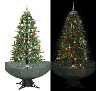 vidaXL Arbre de Noël Neigeux avec Base de Parapluie Sapin de Noël Artificiel Arbre Décoration de Noël Salon Salle de Séjour 284333