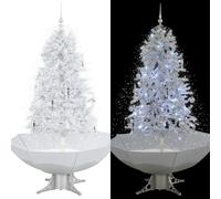 Arbre De Noël Neigeux Avec Base De Parapluie Blanc 170 Cm