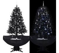 Arbre de Noël Neigeux avec Base de Parapluie Blanc 140 cm Artificiel vidaXL