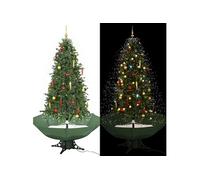 Arbre de Noël Neigeux avec Base de Parapluie Sapin de Noël Artificiel Arbre Décoration de Noël Salon Salle de Séjour Maison Intérieur Vert 190 cm