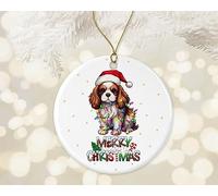 Arbre De Noël Ornements 7.3cm, Cavalier King Charles Spaniel First Christmas Cavalier King Charles Spaniel Cavalier King Charles Spaniel Pendentifs Décoration Vintage Décoration d'arbre De Noël