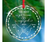 Arbre De Noël Ornements Le Meilleur Reste À Venir Céramique À Suspendre Esthétique Pendentifs Décoration pour Maison Fête du Nouvel Home Decor 7.3 Cm
