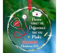 Arbre De Noël Ornements N'Oubliez Jamais La Différence Que Vous Faites Ornement en Céramique Esthétique Décoration D'Arbres De Noëls pour Fête du Nouvel Home Decor Fête De Vacances 7.3 Cm