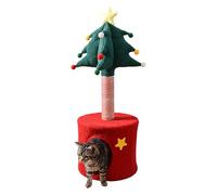 Arbre de Noël pour chat - Jouet d'intérieur pour chat | Lit doux pour chaton - Décoration de jeu pour la maison, un anniversaire, un animal de compagnie en plein air