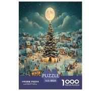 Arbre de Noël Puzzle 1000 Pièces Educa Jouet en Bois Divertissement Créatif Décoration Intérieure Jeu Éduchatif Challenge Toy Adultes Et Enfants À Partir De 14 Ans 38x26cm/1000pcs
