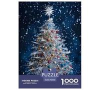 Arbre de Noël Puzzle 1000 Pièces Educa Jouet en Bois Divertissement Créatif Décoration Intérieure Père Noël Jeu Éducatif Challenge Toy Adultes & Enfants des 14 Ans 70x50cm/1000pcs