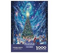 Arbre de Noël Puzzle 1000 Pièces Educa Jouet en Bois Jeu D'Intelligence Décoration Intérieure Jeu Éduchatif Challenge Toy Adultes & Enfants des 14 Ans 38x26cm/1000pcs