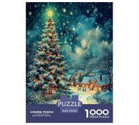 Arbre de Noël Puzzle 1000 Pièces Educa Jouet en Bois Jeu D'Intelligence Décoration Intérieure Jeu Éduchatif Challenge Toy Adultes & Enfants des 14 Ans 70x50cm/1000pcs