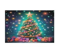Arbre de Noël Puzzle en Bois Enfant 1000 Pièces - Jeu Educatif Motricité Fine Et Concentration - Puzzles pour Adultes (75×50cm)