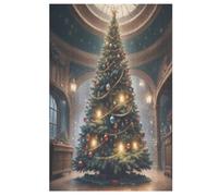Arbre de Noël - Puzzles Adulte - Puzzle en Bois 1000 Pièces - - Challenge Puzzle - Adultes Et Enfants Dès 12 Ans - Puzzle De Qualité Supérieure （78×53cm）