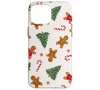 Arbre de Noël rouge et vert en forme de bonbon en forme de pain d'épices Coque pour iPhone 16 Pro Max