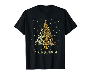 Arbre de Noël russe Décorations de Noël Russie Noël T-Shirt