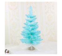 Arbre de Noel Sapin de Noël Artificiel Bleu, Mini Sapin de Noël Artificiel, for décoration de Table, Bureau, Petits espaces Lumineux
