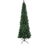 Arbre de Noël Slim Pin Vert 180 cm Superépais Réaliste Ouverture Parapluie 53 cm Diamètre (Vert)