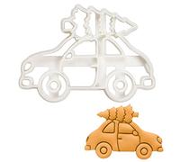 arbre de noël sur l'emporte-pièce de voiture, 1 pièce