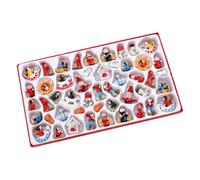 Arbre de Noël Suspendu Pendentif Miniature Figures de Noël Suspendus Pendants en Bois décorations 48pcs Arbre en Bois