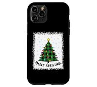 Arbre de Noël Vert Blanchi à Carreaux Vert Clair Coque pour iPhone 11 Pro