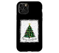 Arbre de Noël Vert Blanchi à Carreaux Vert Clair Coque pour iPhone 11 Pro