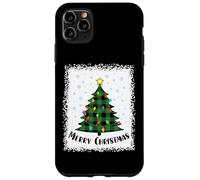 Arbre de Noël Vert Blanchi à Carreaux Vert Clair Coque pour iPhone 11 Pro Max