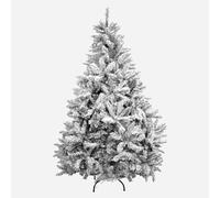 Arbre de Noël Vert Naturel avec Neige, Arbre de Noël enneigé, lumières de Noël en Option, décoration d'arbre de Noël à Votre goût, Arbre de Noël