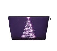 Arbre de Noël Violet, Trousse de Toilette Trousse de Maquillage Sac à cosmétiques Trousse de Toilette de Voyage Portable
