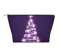 Arbre de Noël Violet, Trousse de Toilette Trousse de Maquillage Sac à cosmétiques Trousse de Toilette de Voyage Portable