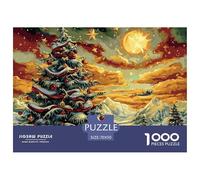 Arbre de NoëlPuzzles Christmas 1000 Pieces for Adults Colorful Puzzle Ball Challenging Family Activity Games DIY Home Wall Decor Gift 70x50cm/1000pcs