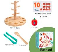 Arbre De Pommes Numérique Montessori, Jouet Éducatif Pour Bébé, Apprentissage Des Maths, Clip Numérique, Perles, Formation, Jeu D'Éducation Précoce