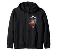 Arbre de Qabalah Sephiroth Échelle Reine Géométrie Sacrée Hermétique Sweat à Capuche