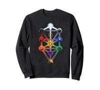 Arbre de Qabalah Sephiroth Échelle Reine Géométrie Sacrée Hermétique Sweatshirt