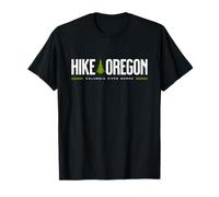 Arbre de randonnée dans la gorge du fleuve Columbia, Oregon, graphisme rétro T-Shirt
