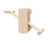 Arbre de repos pour oiseaux - Plateforme de montage - Oiseau de cage debout - Perche en bois naturel pour perruches, cockatiels, inséparables et petits exercices pour perruches