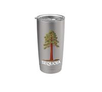 Arbre de séquoia Gobelet isotherme en acier inoxydable double paroi