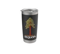 Arbre de séquoia Gobelet isotherme en acier inoxydable double paroi