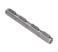 Arbre de Sortie de Moteur Pas à Pas, Entraînement à Vis sans Fin en Acier allié à Haute dureté 128 Mm de Long Arbre de Sortie Double de Remplacement