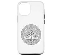 Arbre de sureau païen Paganisme Arbre de Magie Ogham Coque pour iPhone 12/12 Pro